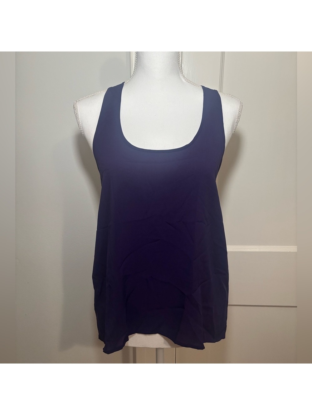 Purple Relaxed Sleeveless Tank Top